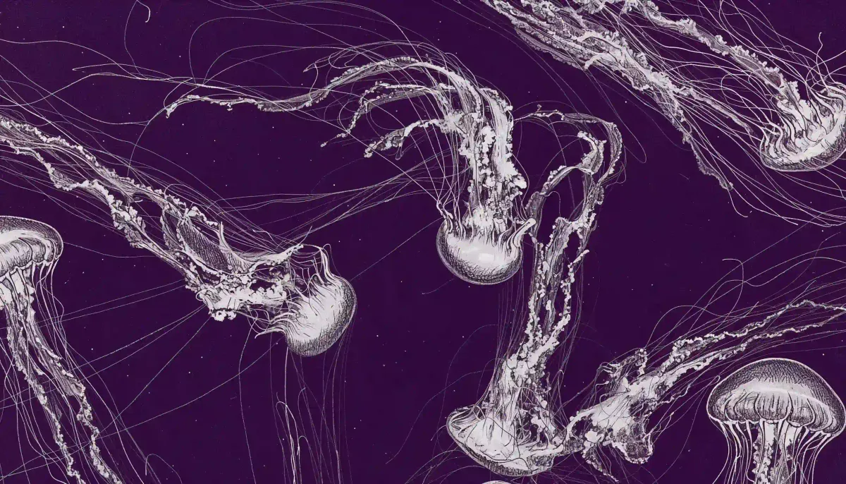 Dark abstract neural network visualization -- agentic AI security -- Øbliq.