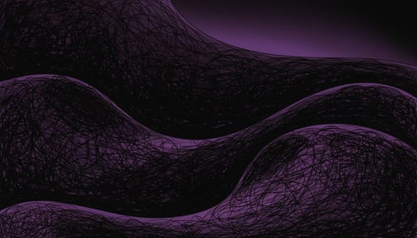 Dark abstract neural network visualization -- agentic AI infrastructure -- Øbliq.