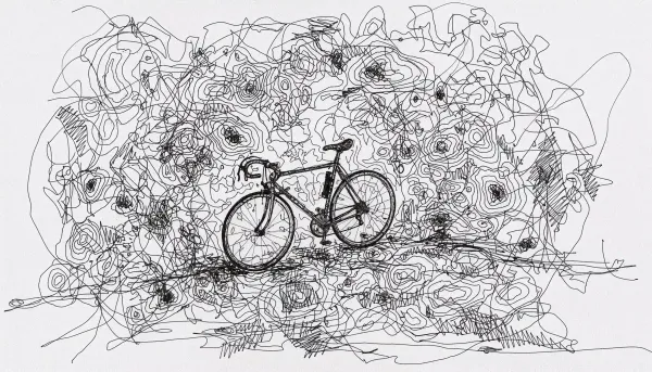 Dark abstract neural network visualization -- AI agent architecture -- Øbliq.
