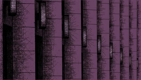 Dark abstract neural network visualization -- LangGraph production agents -- Øbliq.