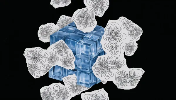 Dark abstract neural network visualization -- AI agent harness -- Øbliq.